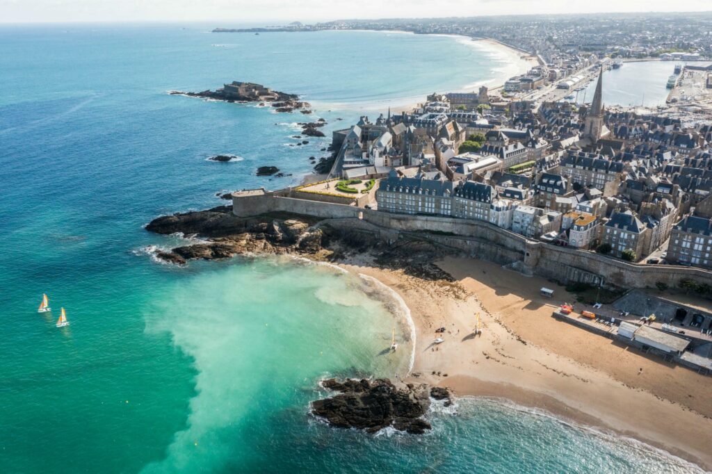 Vue aérienne de Saint-Malo