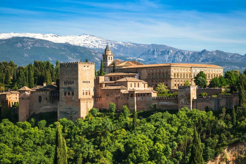 Vue sur l'Alhambra de Grenade