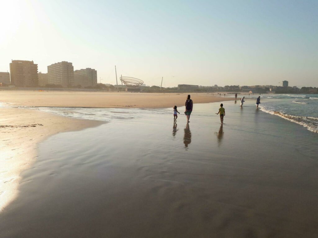 La plage de Matosinhos