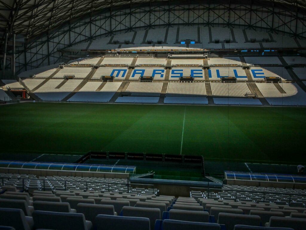 Le Vélodrome de Marseille quand il pleut