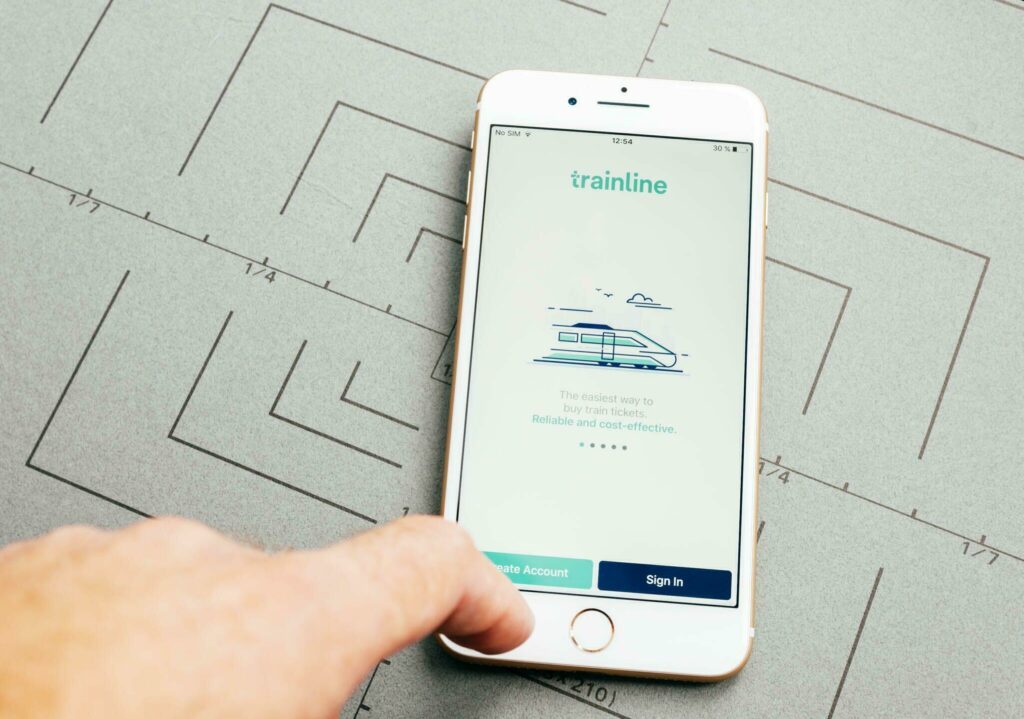 L'application trainline dans les comparateurs de billets de train