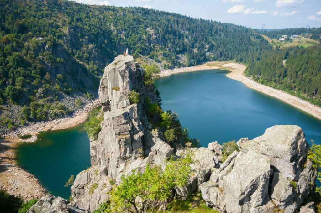 Le lac Blanc avec le rocher Hans
