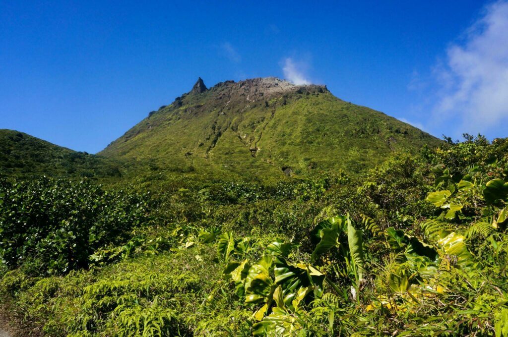 Le volcan de la Soufrière en Guadeloupe