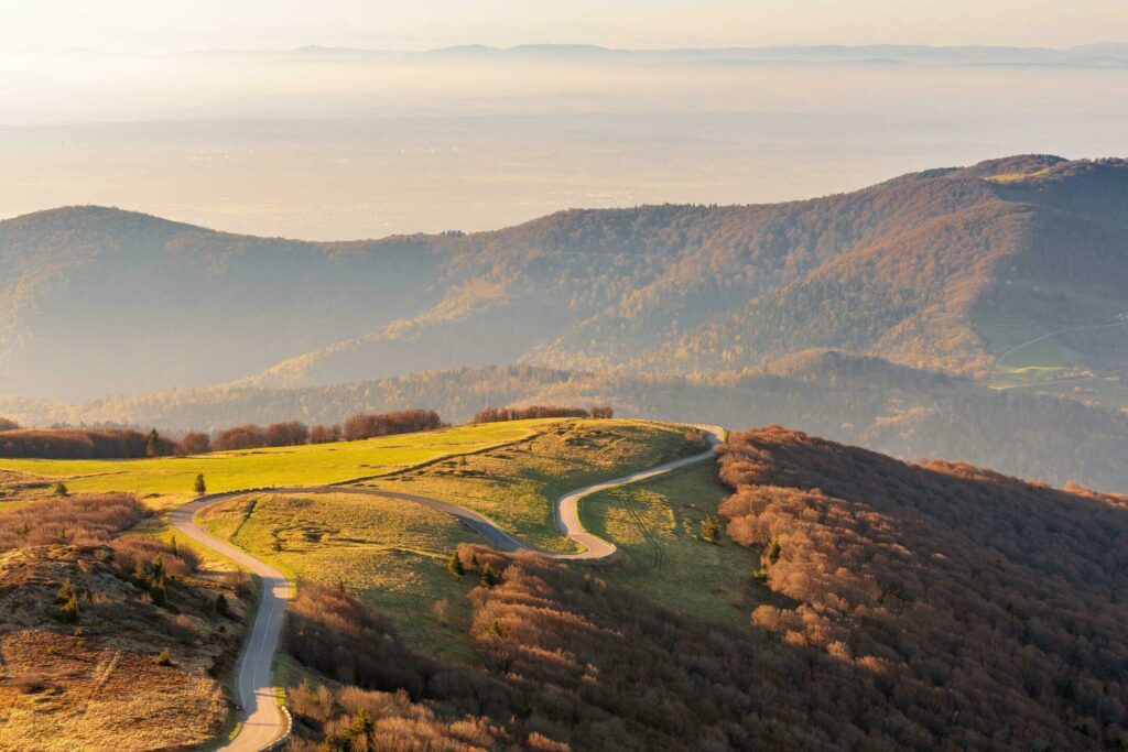 Panorama des paysages des Vosges