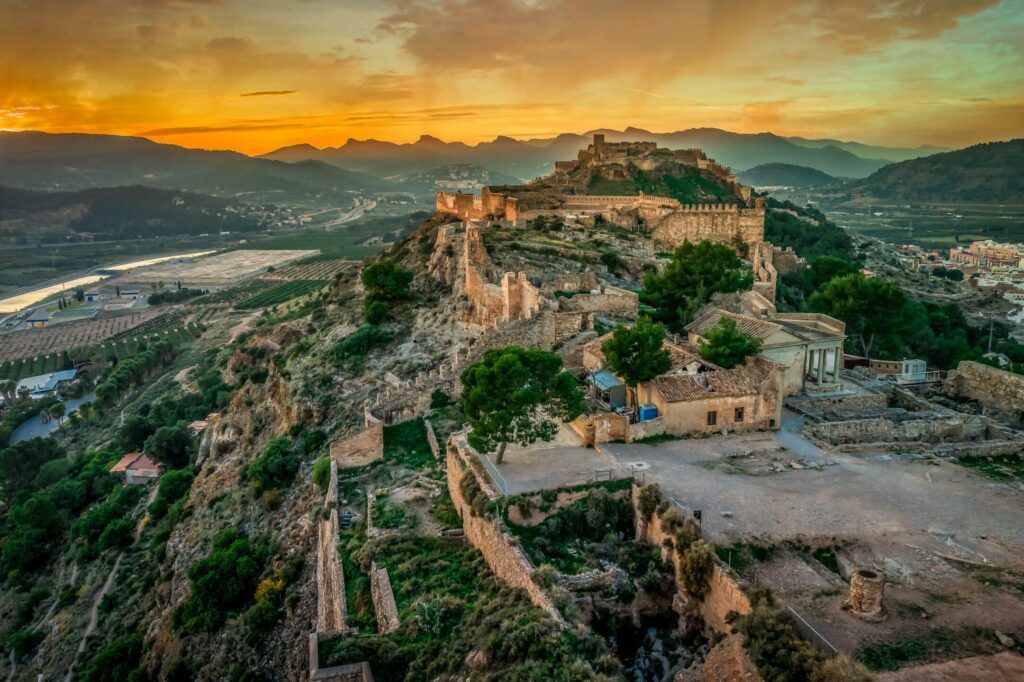 Vue aérienne de Sagunto