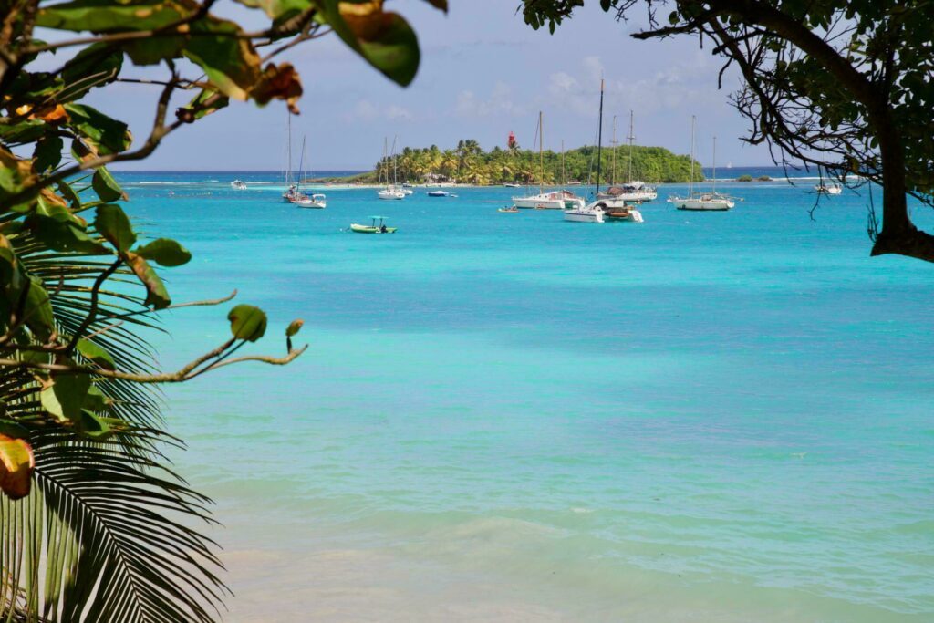 Vue sur l'îlet du Gosier