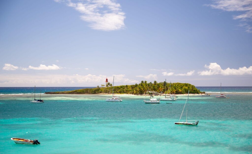 Vue sur l'îlet du gosier