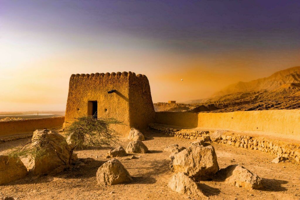 Le fort de Dhayah, près de Ras al-Khaimah aux Emirats arabes unis