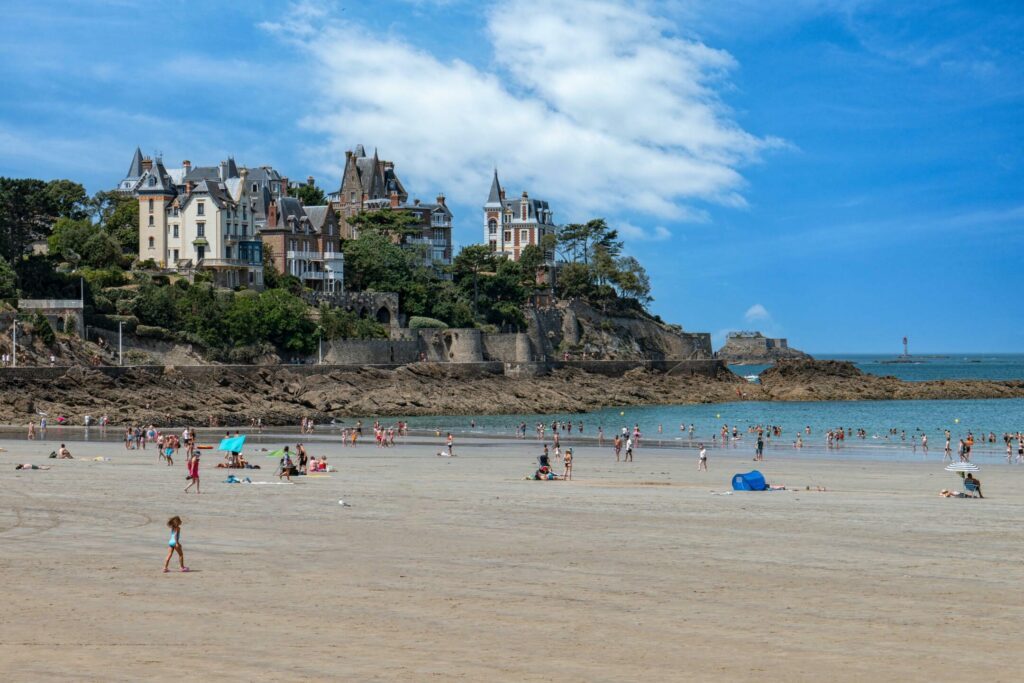 La plage de l'Ecluse à Dinard