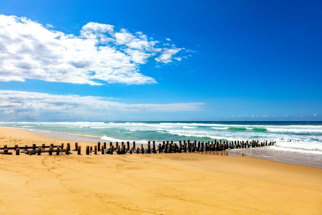 La plage de Seignosse dans les Landes