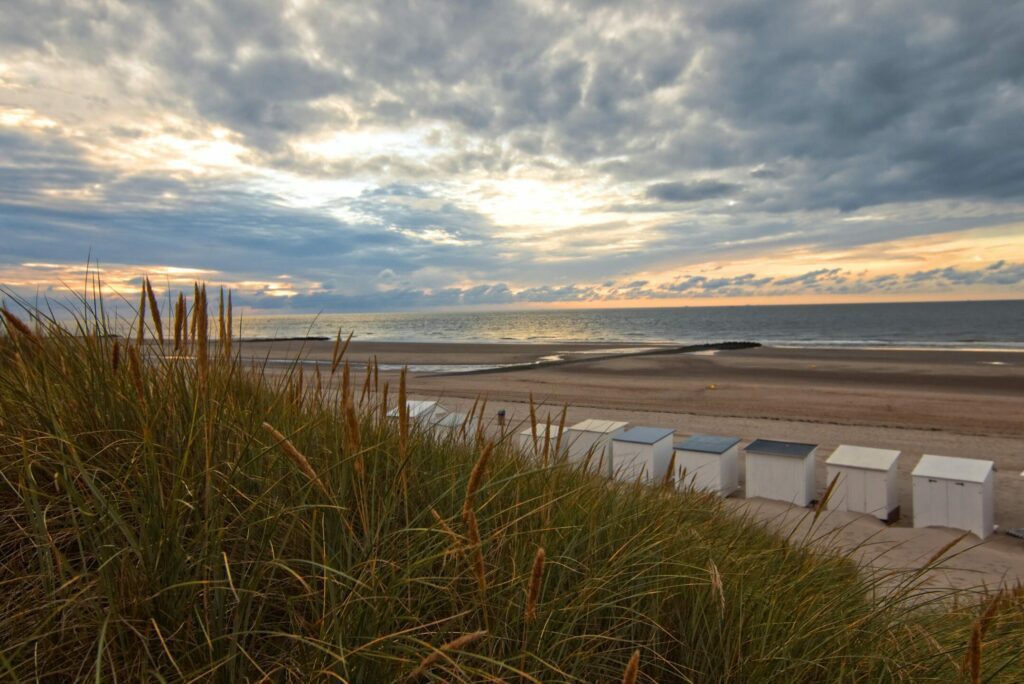 La plage d'Ostende dans les paysages de Belgique
