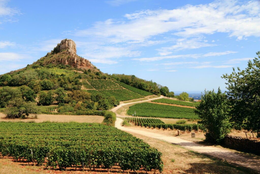 La Roche de Solutré en Bourgogne