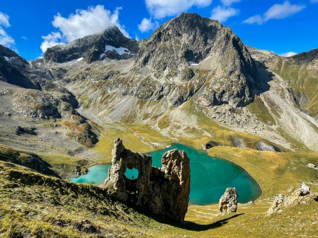 Lac de la Muzelle dans les lacs des Alpes