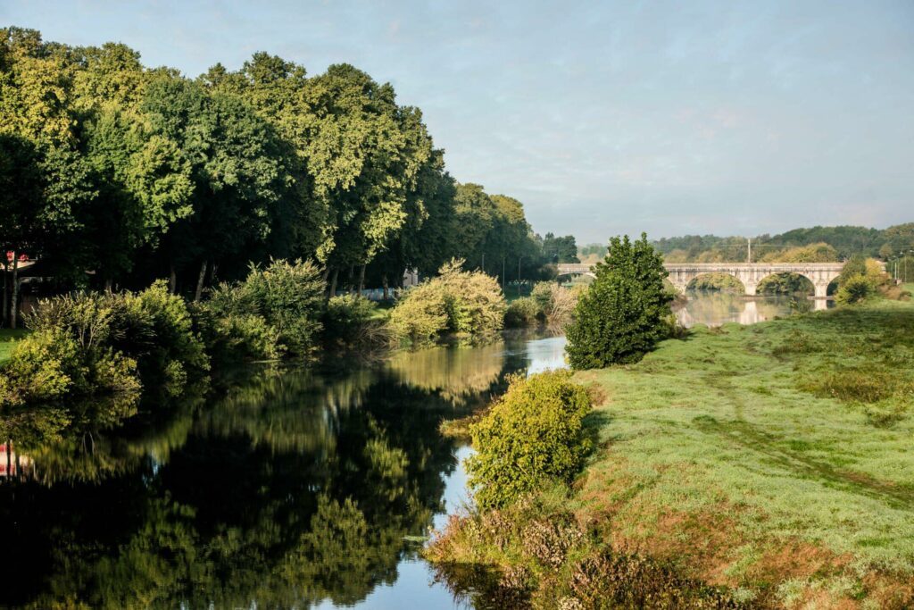 Les berges de l'Adour à Dax