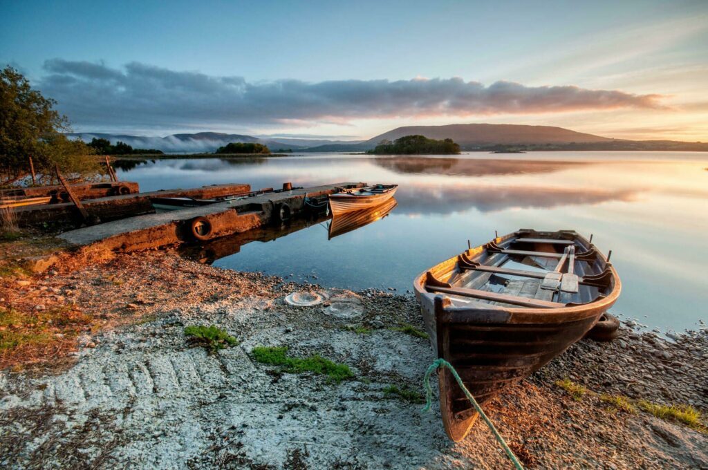 Lough Corrib en Irlande