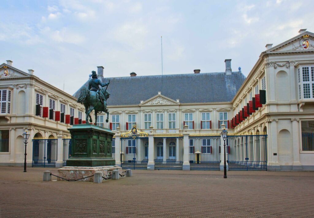 Palais Noordeinde dans le centre ville de La Haye