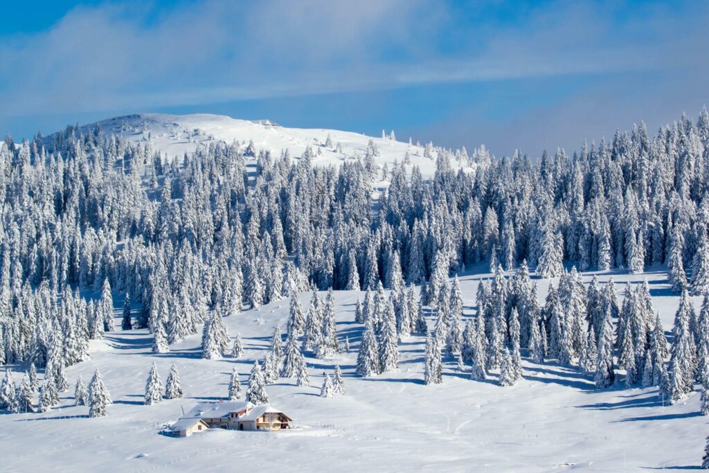 Paysages du Jura sous la neige