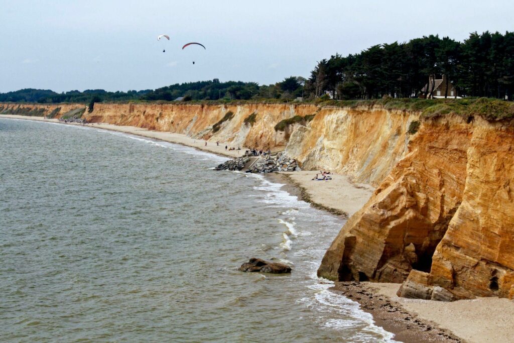 Plage de la mine d'or dans les plages de Bretagne