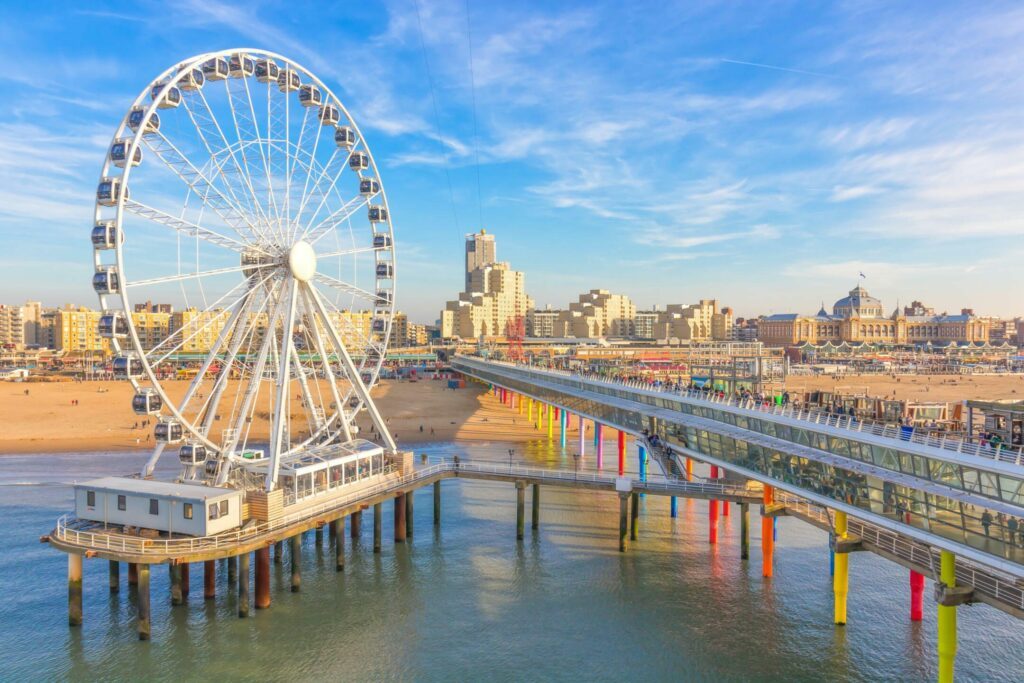 Plages de Scheveningen et grande roue - La Haye