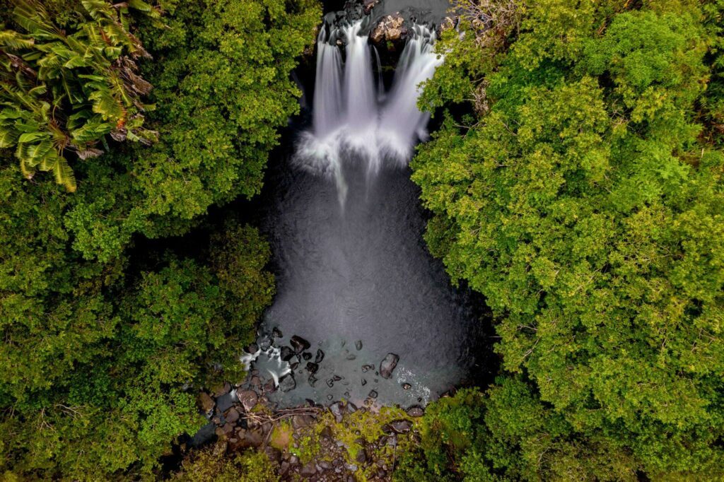 Rejoindre la cascade Leon en Quad