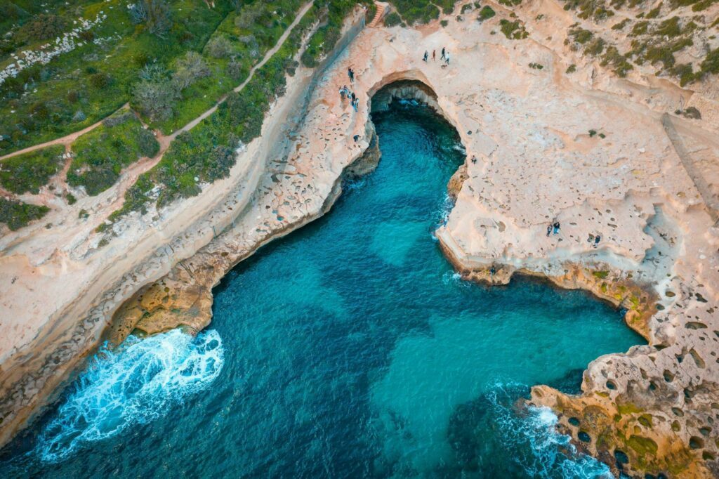 Saint Peter’s Pool dans les plages de Malte