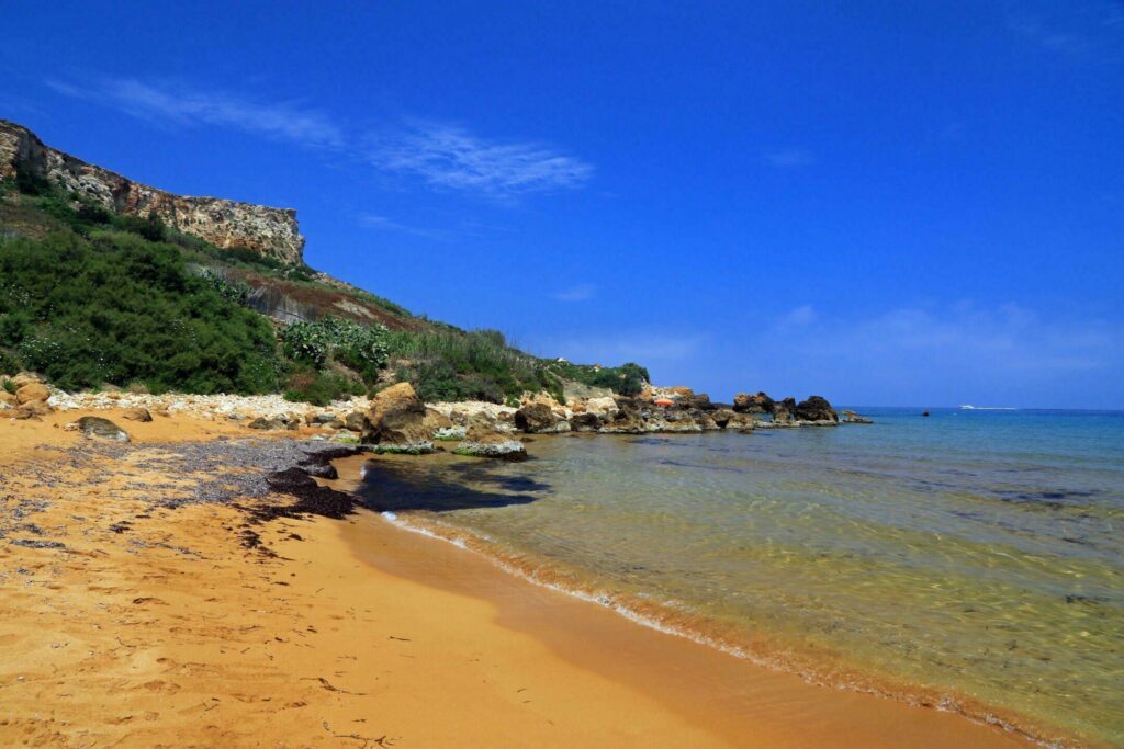 San Blas Bay dans les plages de Malte