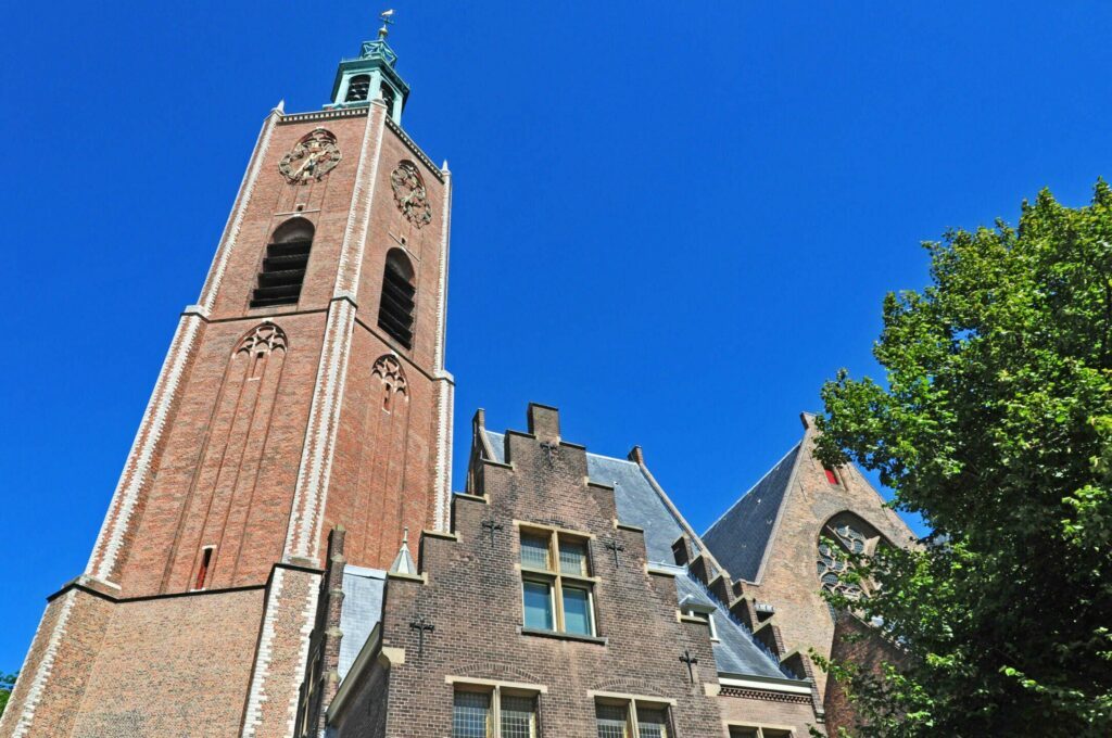 Tour eglise Grote Kerk vue sur La Haye