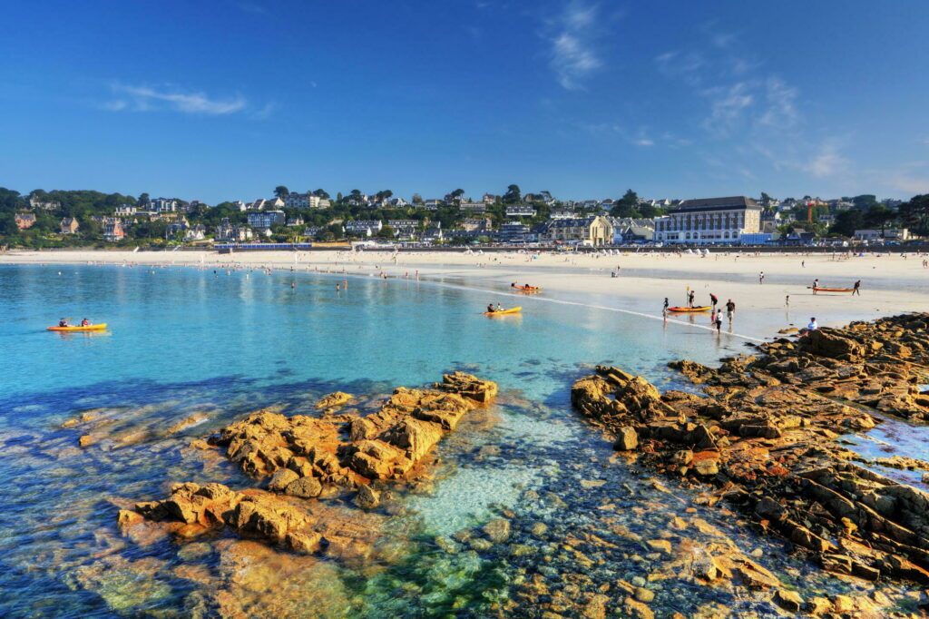 Trestraou dans les plages de Bretagne