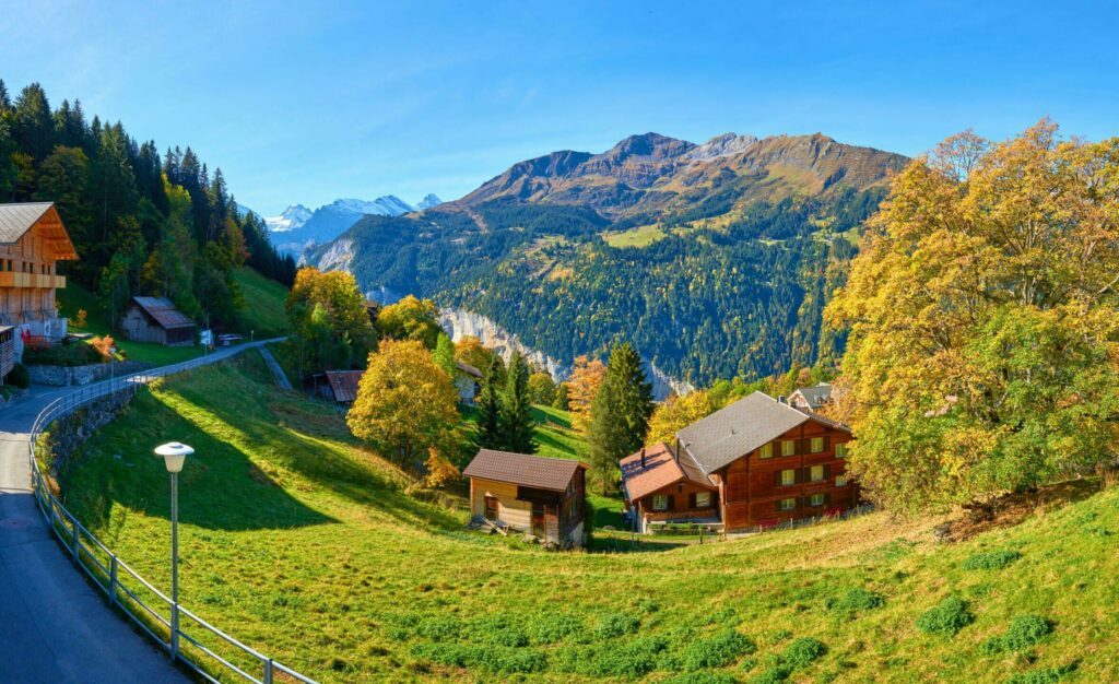 Wengen dans les villages de Suisse