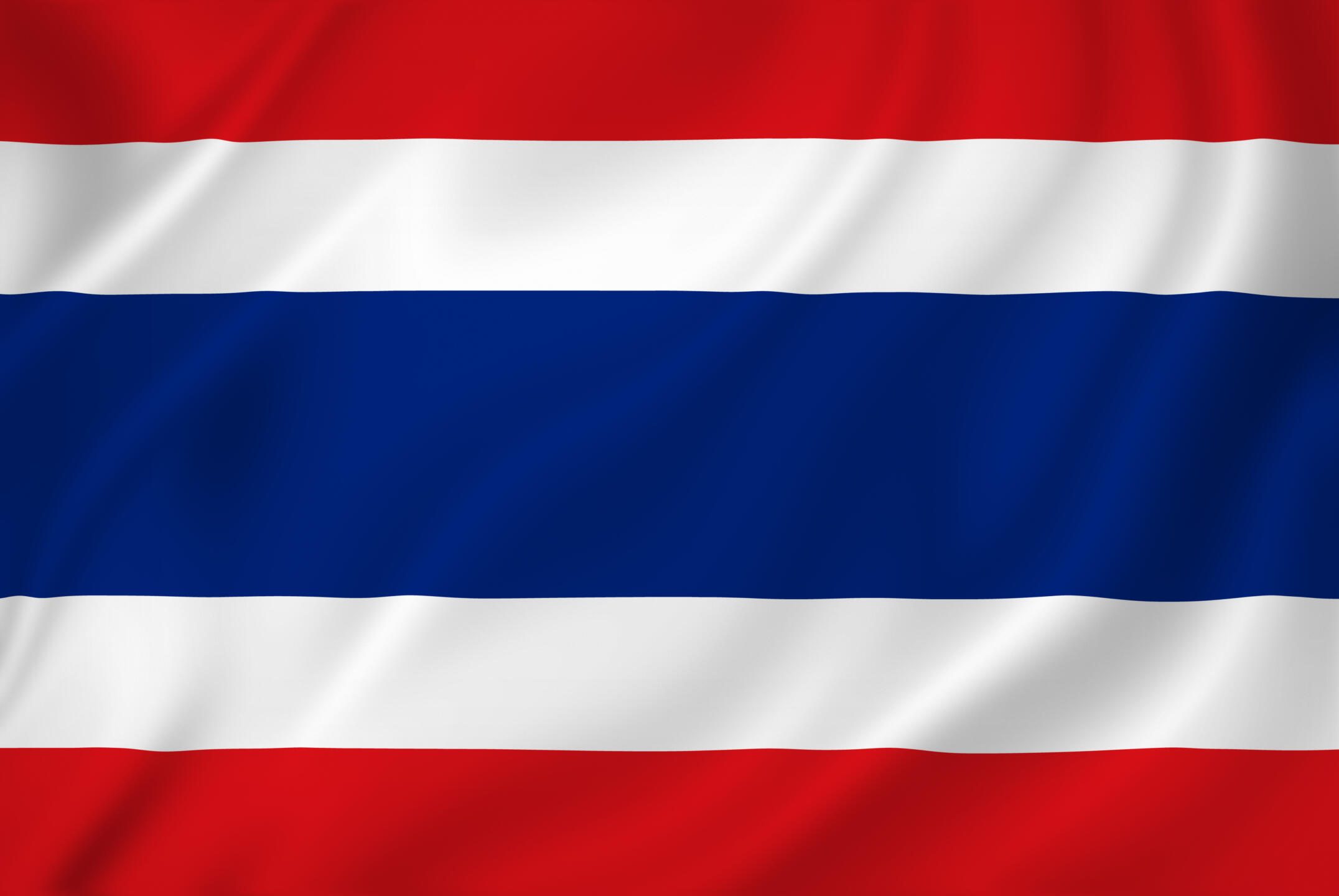 Drapeau de la Thailande tissu flottant