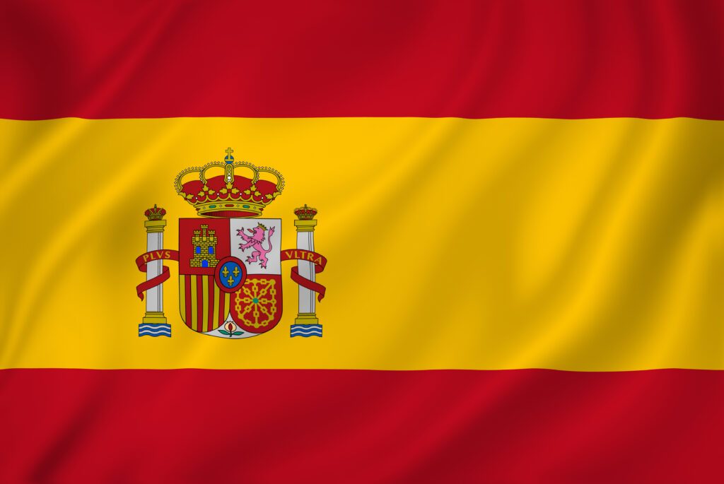 Drapeau Espagne espagnol tissu flottant
