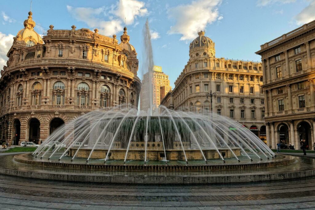 Genes voir place fontaine Piazza De Ferrari