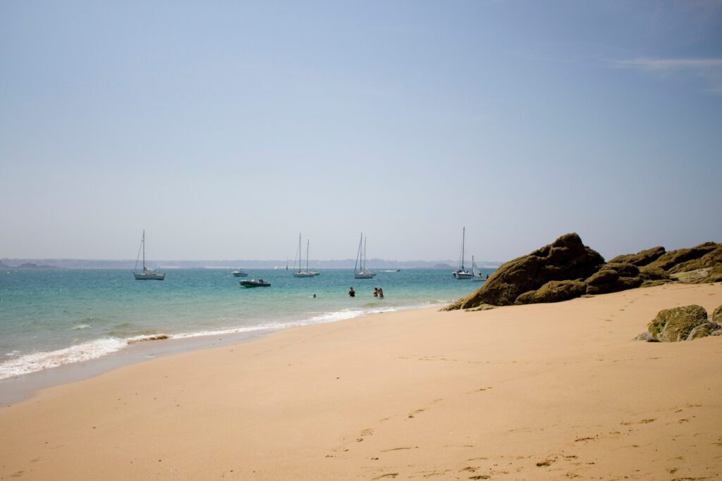 La Plage de Cézembre, accessible seulement en bateau