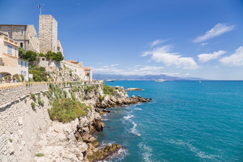 Nice, France. Bastion St. Andre and promenade of the old town