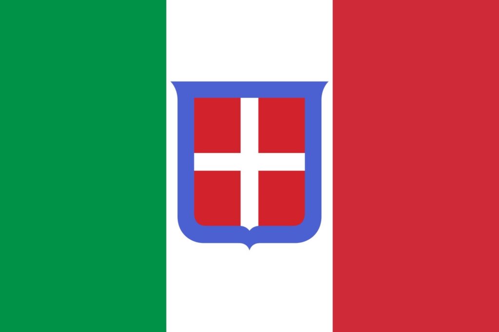 Le drapeau du Royaume d'Italie (1861 - 1946)