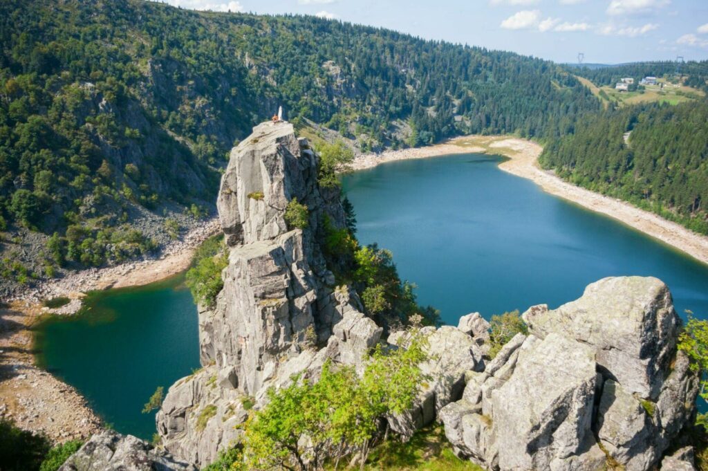 Le Lac Blanc dans les lacs des Vosges