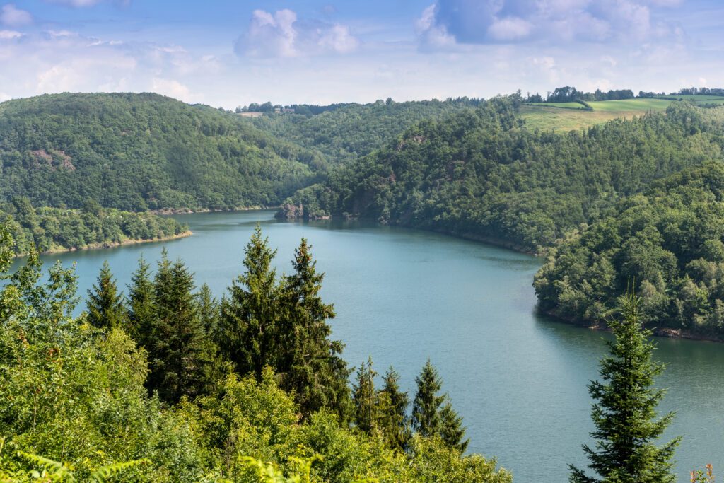 Lac Du Barrage D' Enchanet near Aurillac France