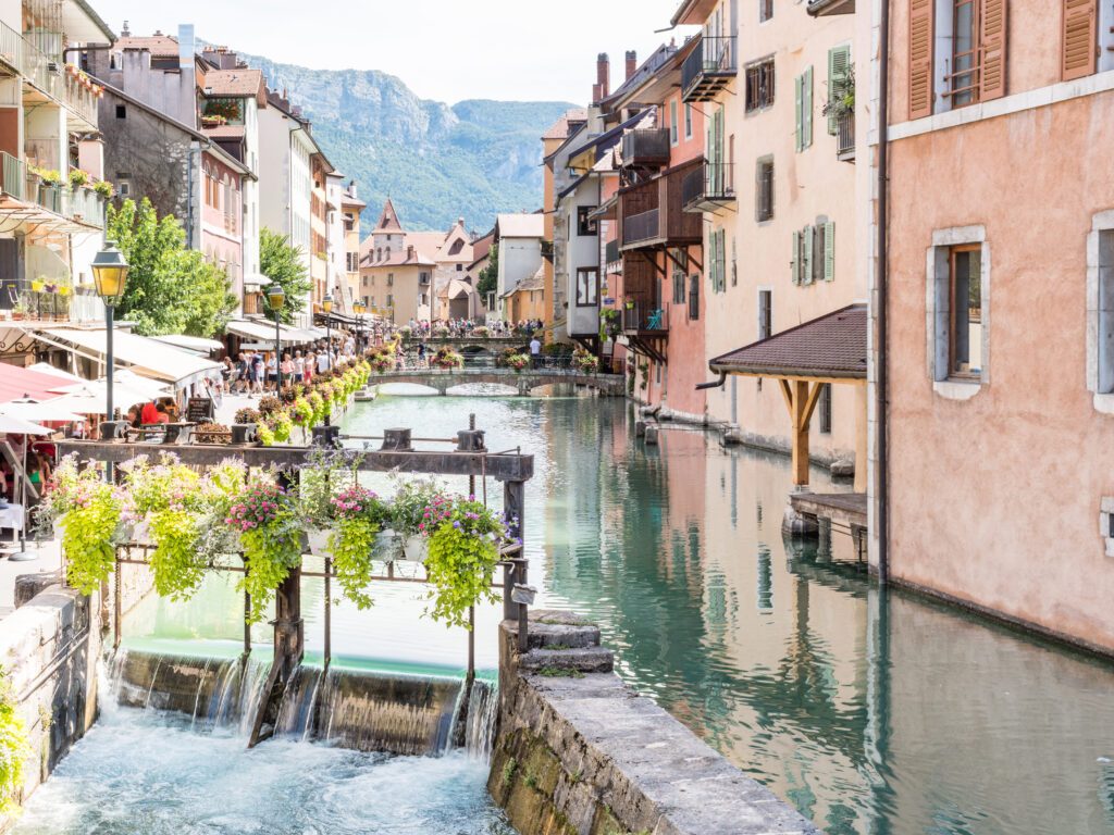 Vieille ville d'Annecy en haute Savoie