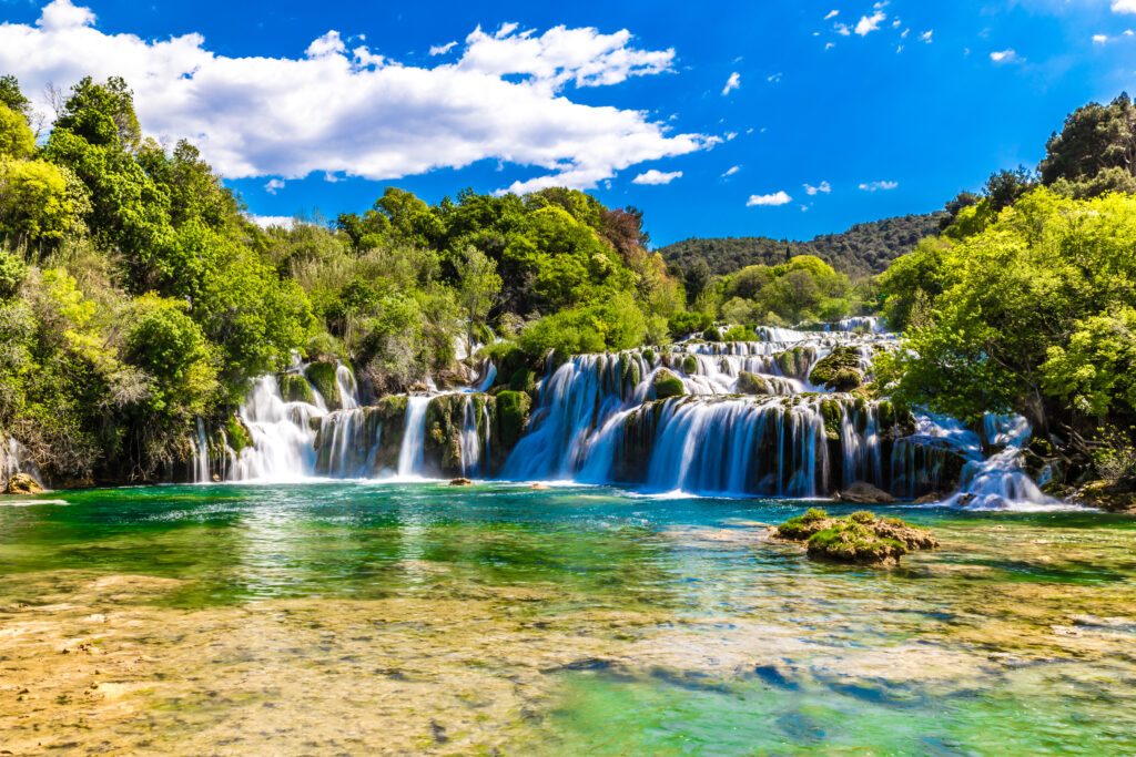 Waterfall In Krka National Park -Dalmatia, Croatia