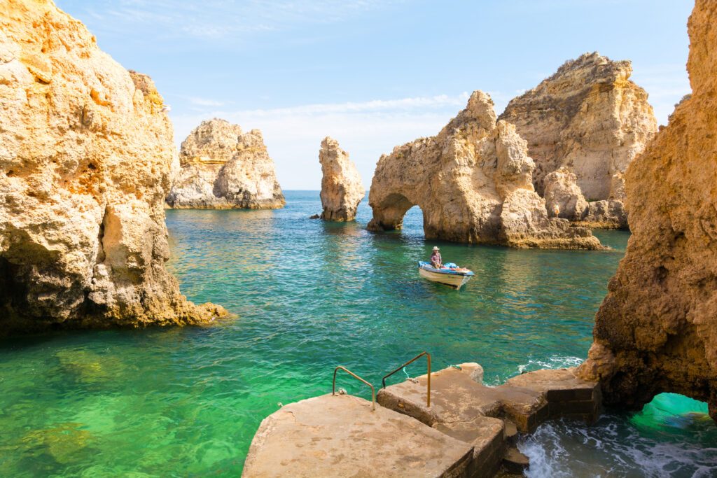 Les falaises de la Ponta da Piedade à Lagos