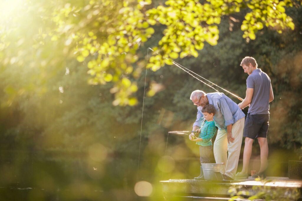 Pêche en famille