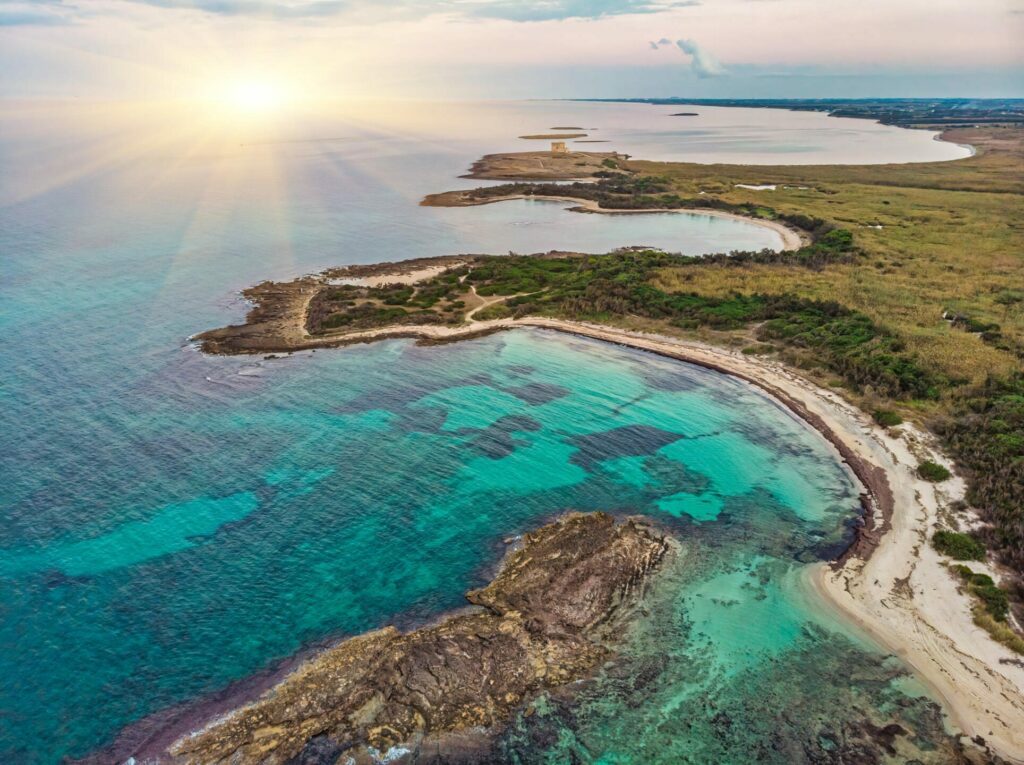 Torre Guaceto dans les paysages d'Italie