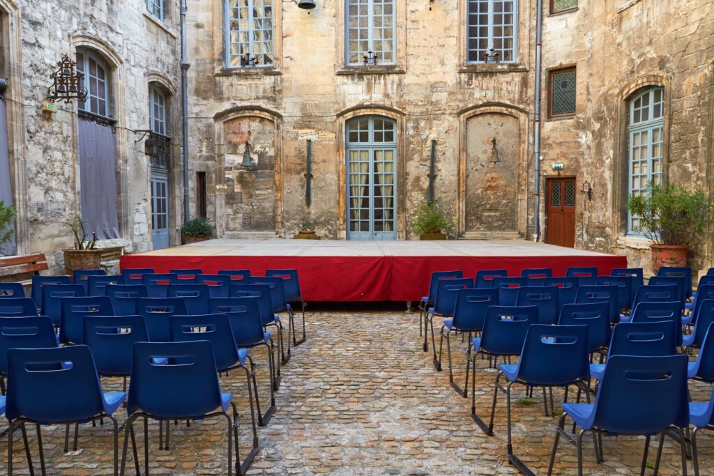 Un petit théâtre pendant le festival d'Avignon