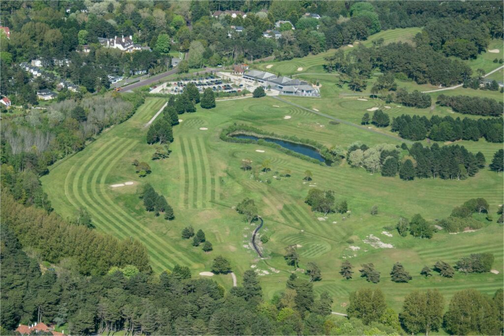 Vue aérienne sur le Golf du Touquet