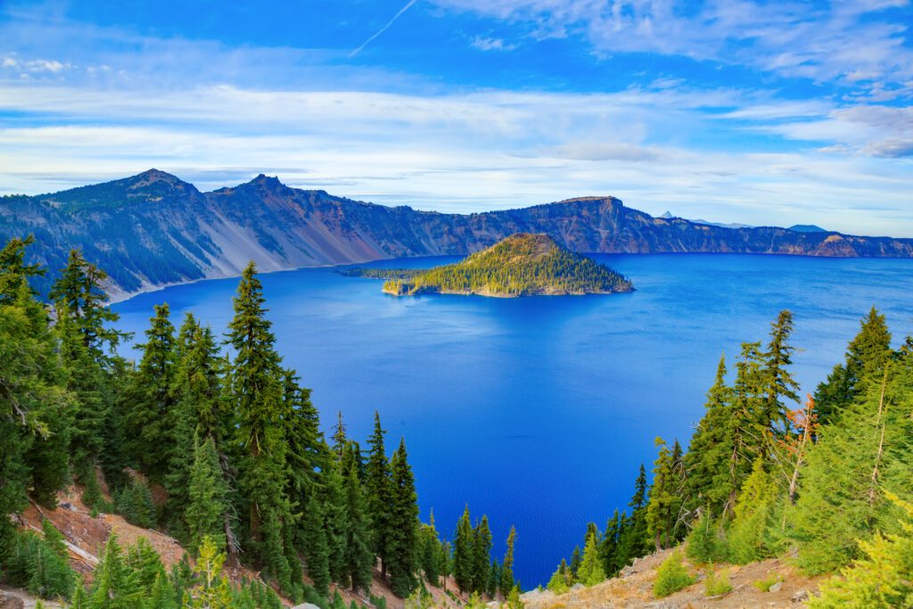 Crater lake view