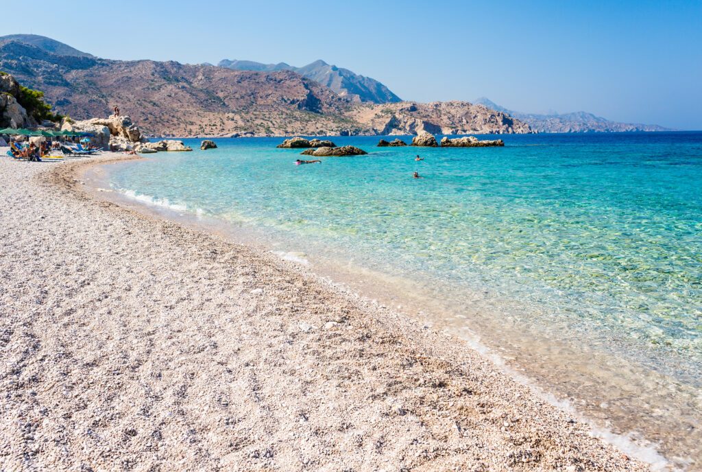 Apella beach in Karpathos island. Greece.