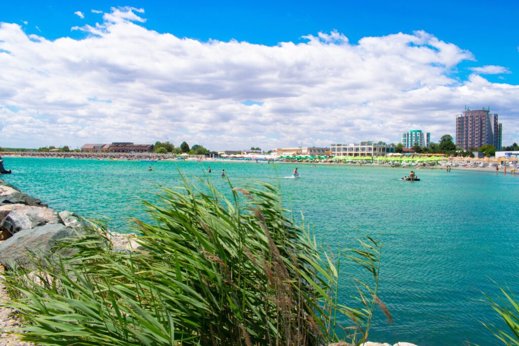 Landscape photo of the beach, Black Sea, Venus , Romania