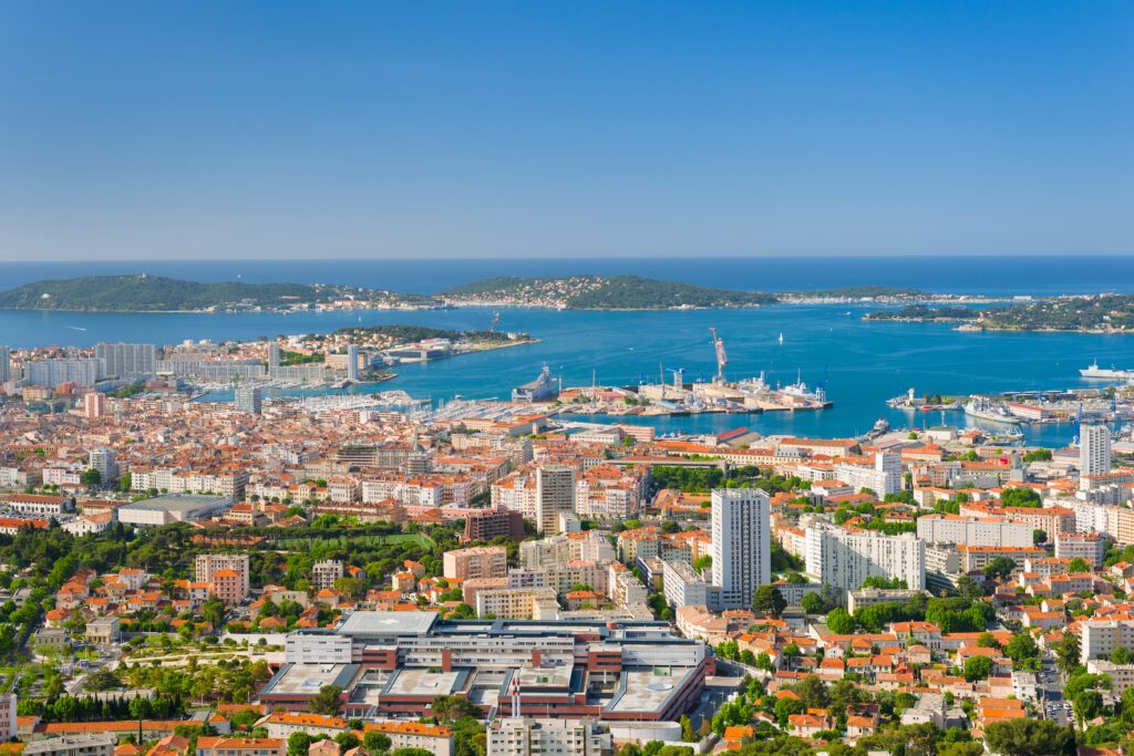 Toulon in a summer day