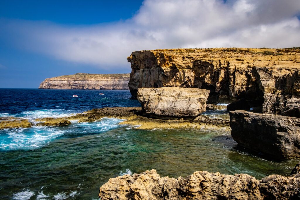 Amazing Cliffs of Gozo, Former Location of famous Azure Window