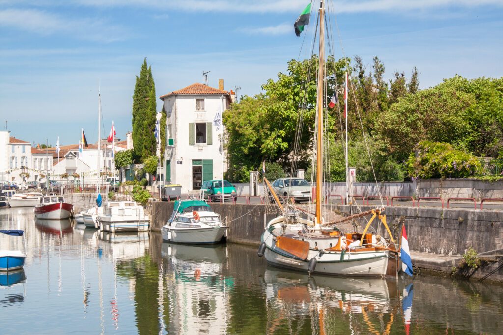 Marans, le port fluvial, centre ville, Charente maritime, Poitou Charentes